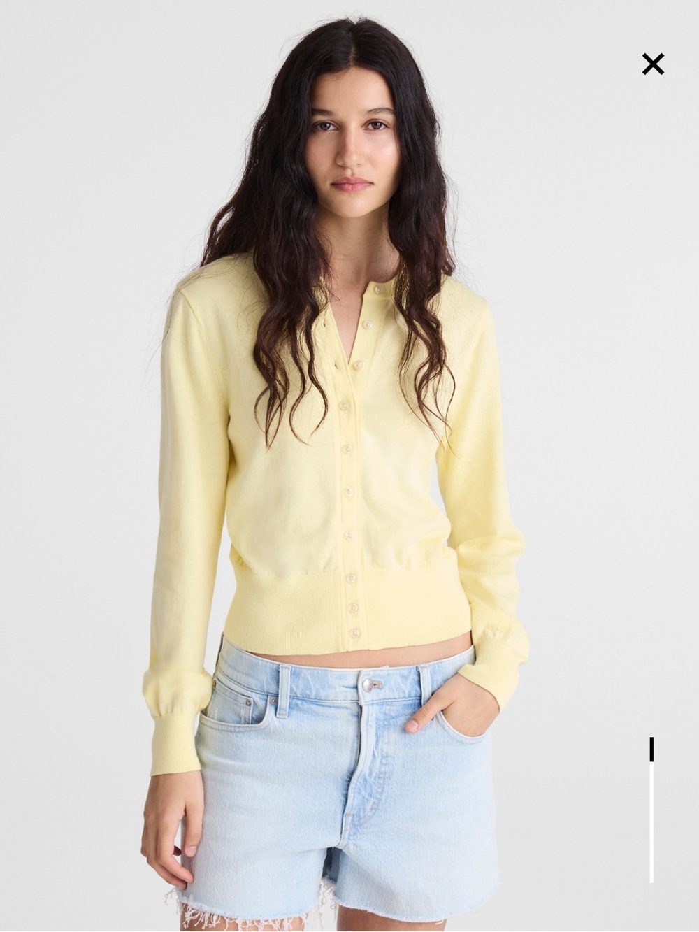 NWT Madewell Button-Front Cardigan in 100% Cotton